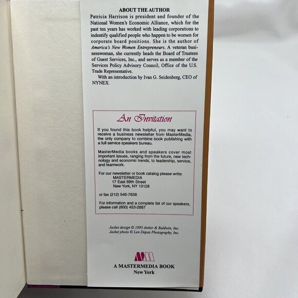 SIGNED A Seat at Table An Insiders Guide for America's New Women Leaders HC - Picture 5 of 9